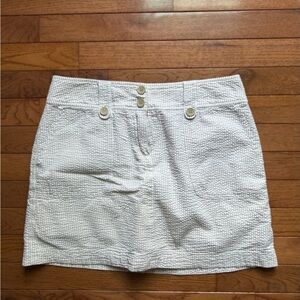 Seersucker Skort Women's 100% Cotton - New York & Company